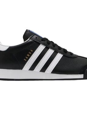 adidas Samoa Black White Leather-Style Sneaker